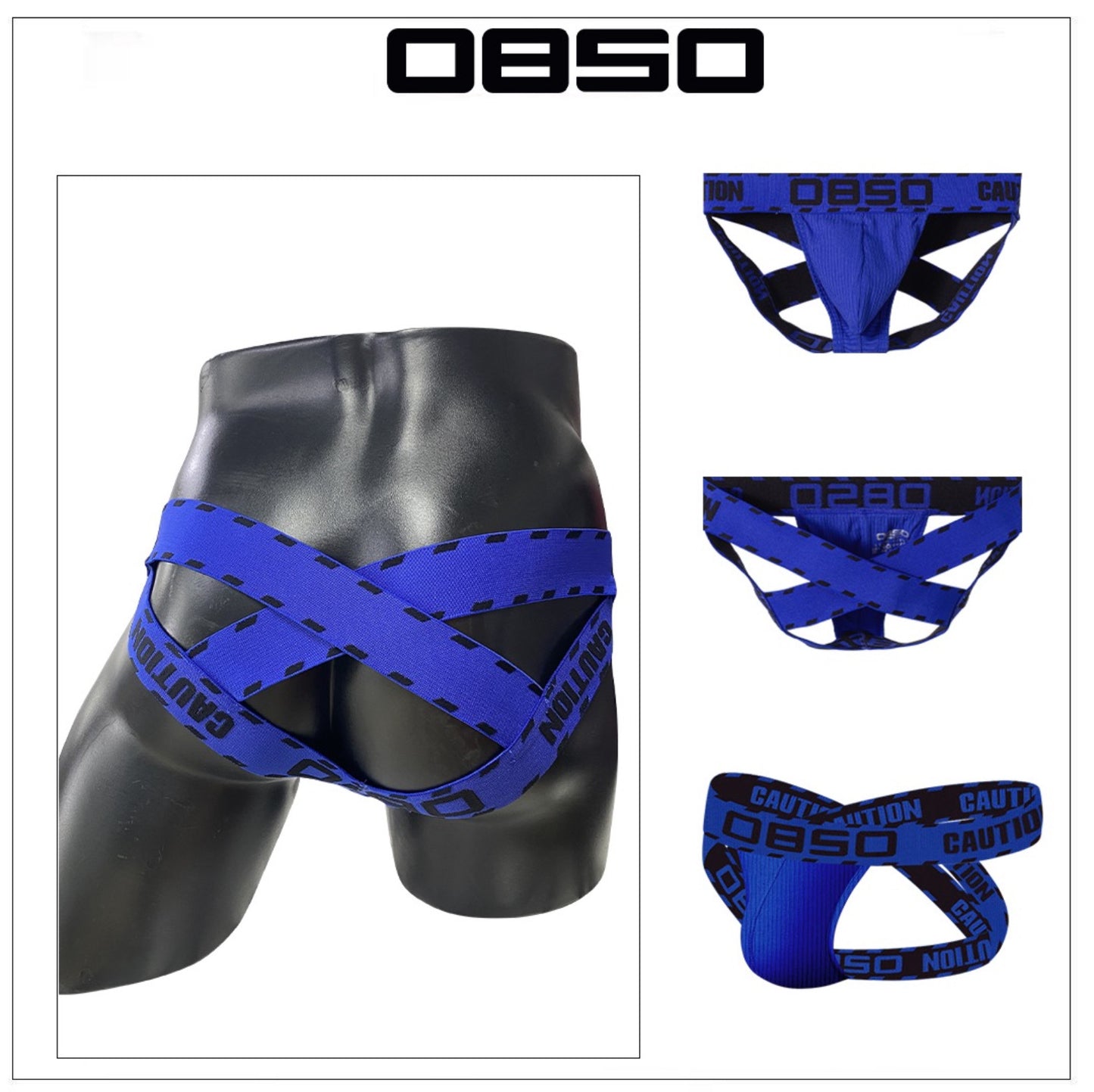 OBSO MEN’S CROSS STRAP BUM LIFTING JOCKSTRAP