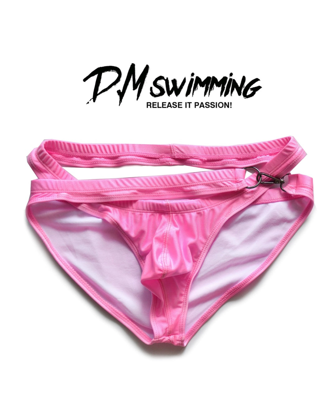 DM MEN’S DESIGNER WAIST BUCKLE SWIMWEAR