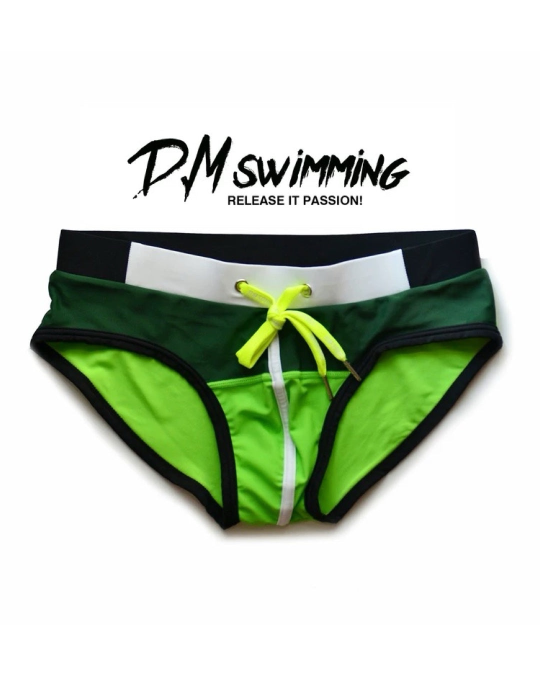 DM MEN’S PREMIUM SOLID MULTI-COLOR BEACH BRIEFS SWIMWEAR