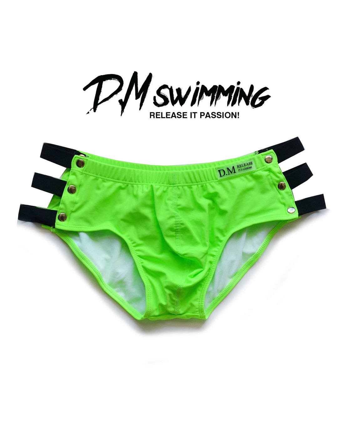 DM MEN’S LOW WAIST SIDE SHOW BEACH BRIEFS SWIMWEAR
