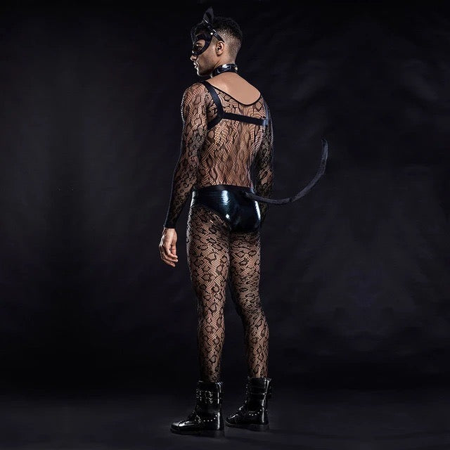 MEN’S ROLE PLAY CAT MAN COSTUME PACK