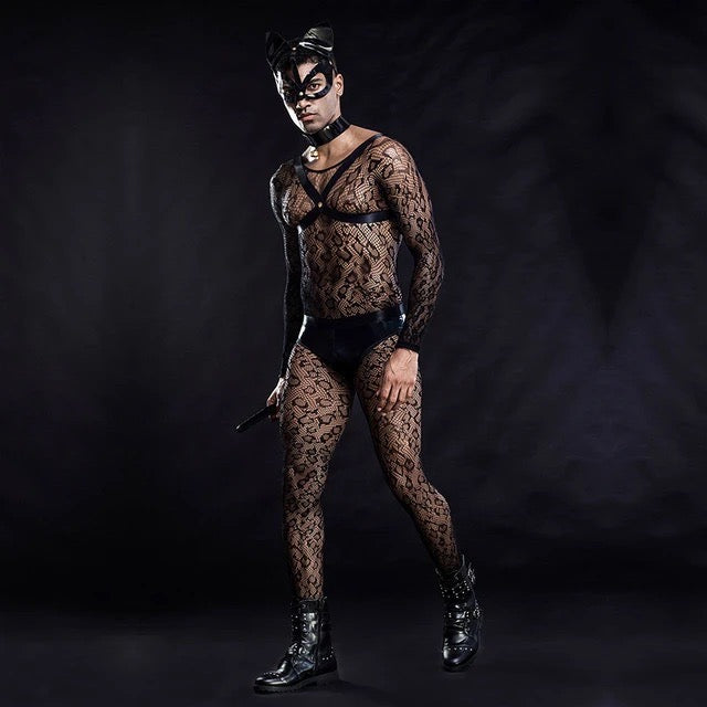 MEN’S ROLE PLAY CAT MAN COSTUME PACK