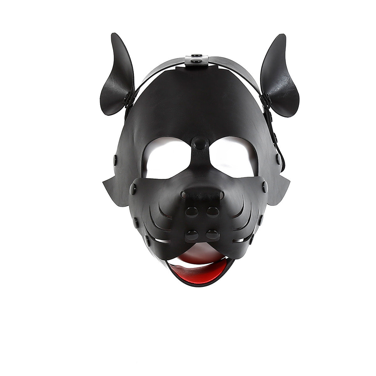 MEN’S PU LEATHER PUP PLAY MASK