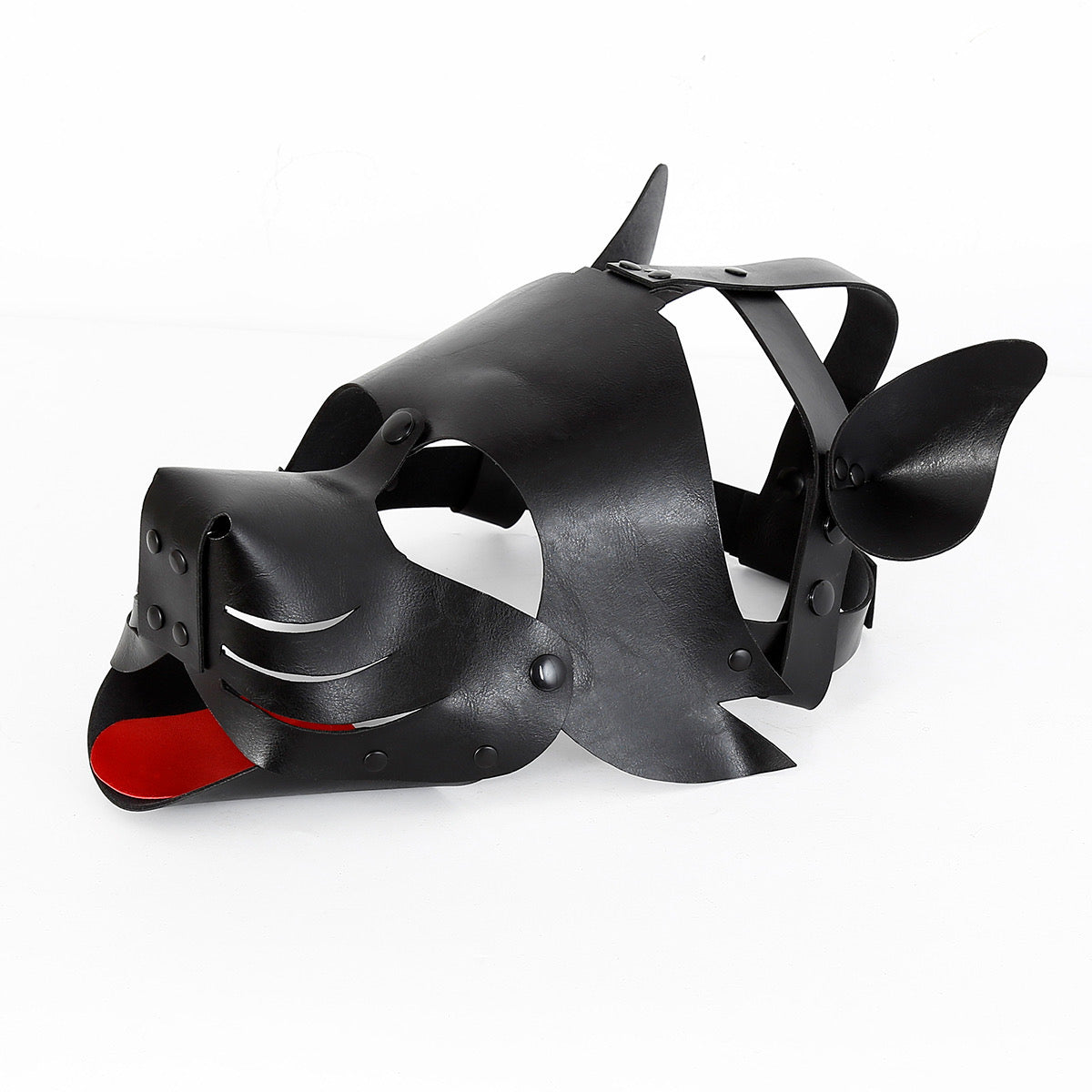 MEN’S PU LEATHER PUP PLAY MASK