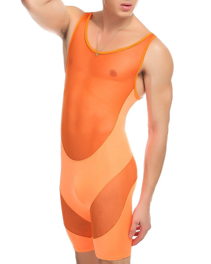 MIBOER MEN’S SHEER JUMPSUIT