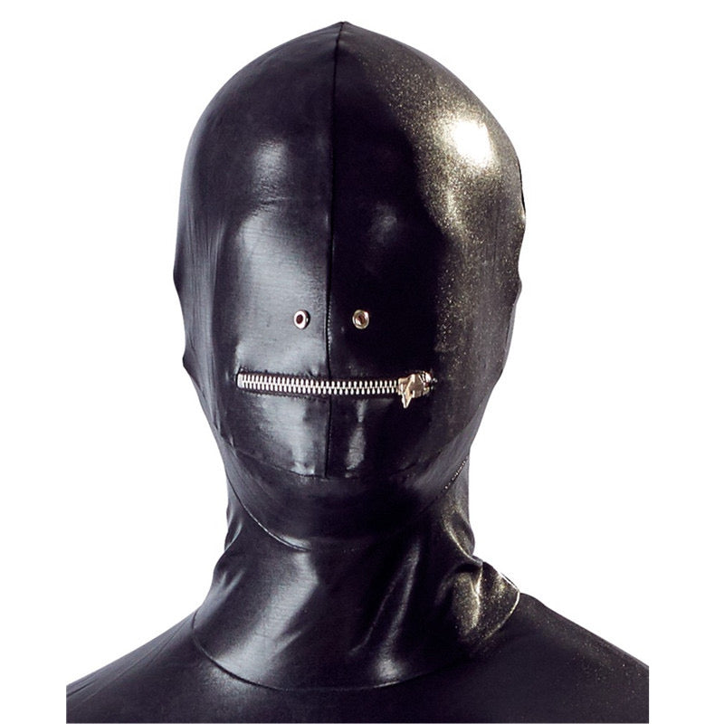 MEN’S LEATHER COCOON SCULPT JUMPSUIT