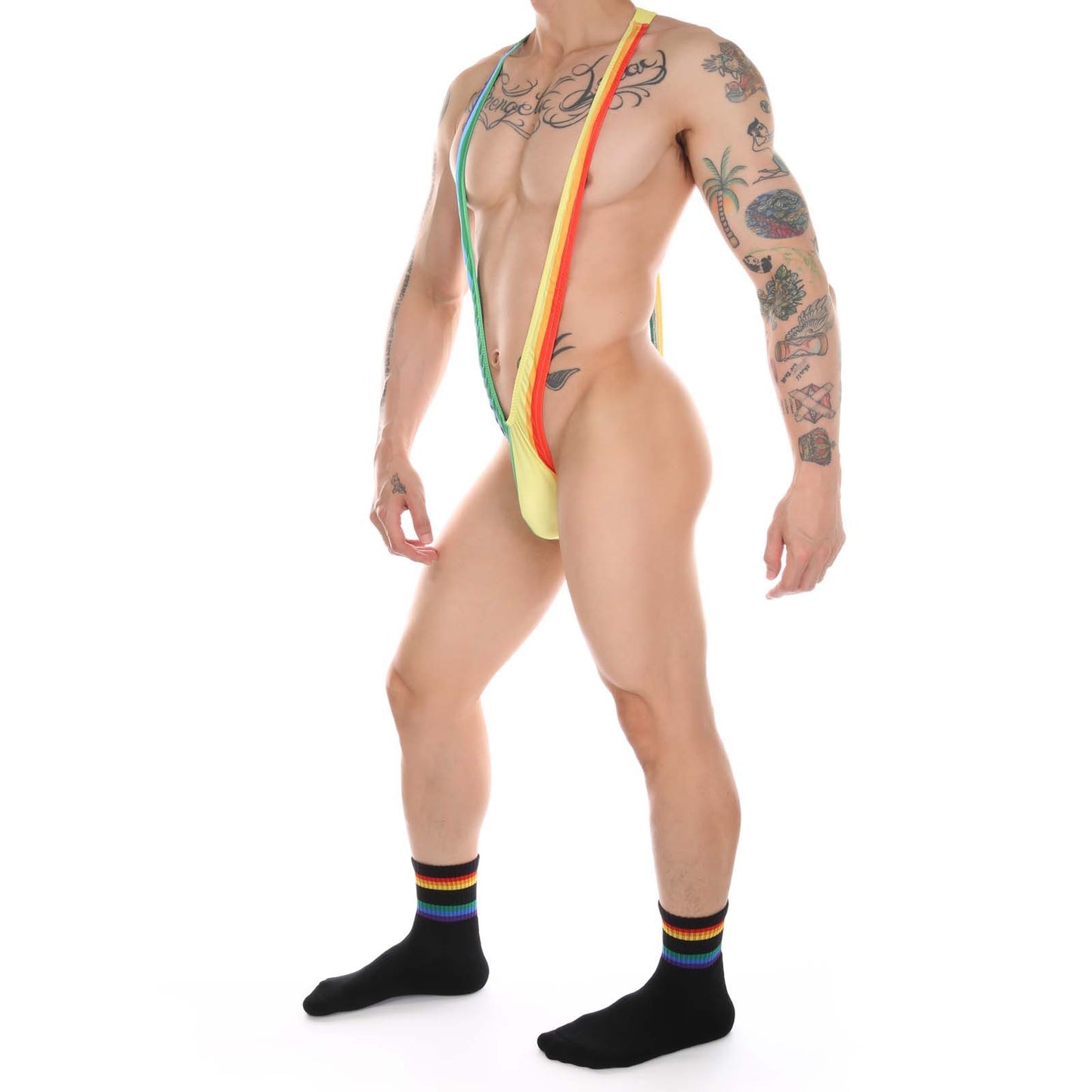 CLEVER- MENMODE PRIDE G-STRING SINGLET AND SOCK PACK