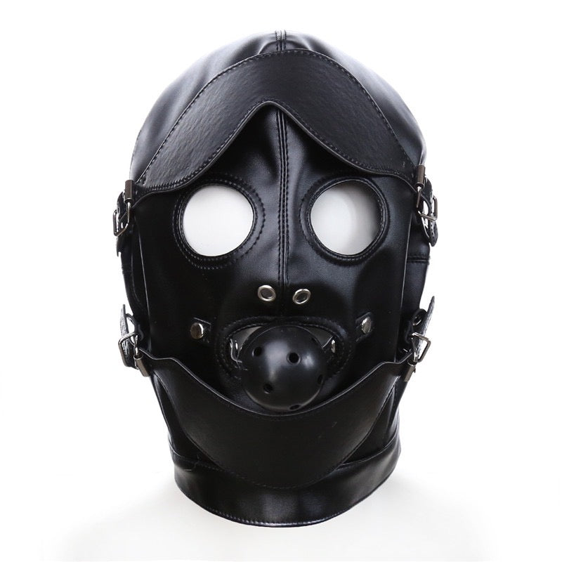 MEN’S LEATHER SM ADULT COSPLAY HOODS
