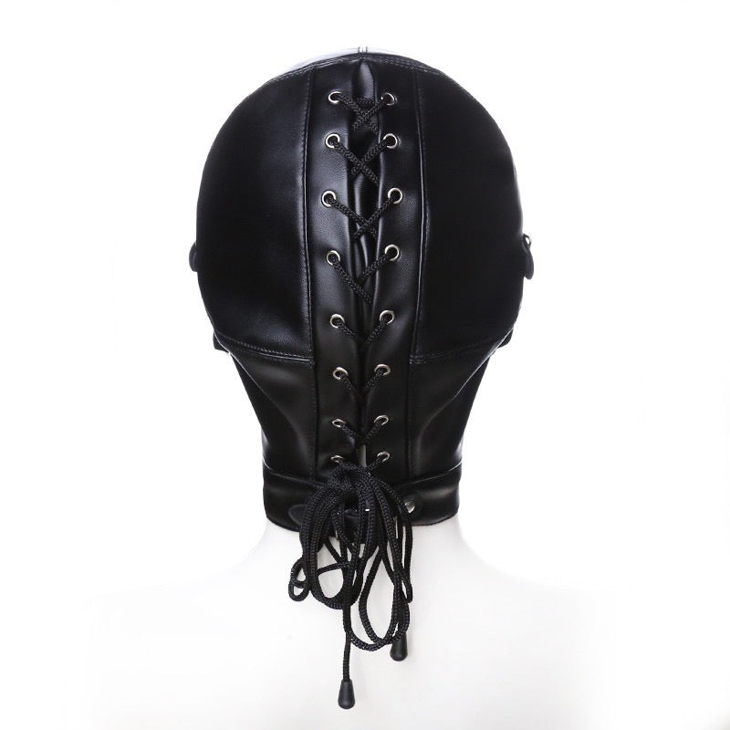 MEN’S LEATHER SM ADULT COSPLAY HOODS