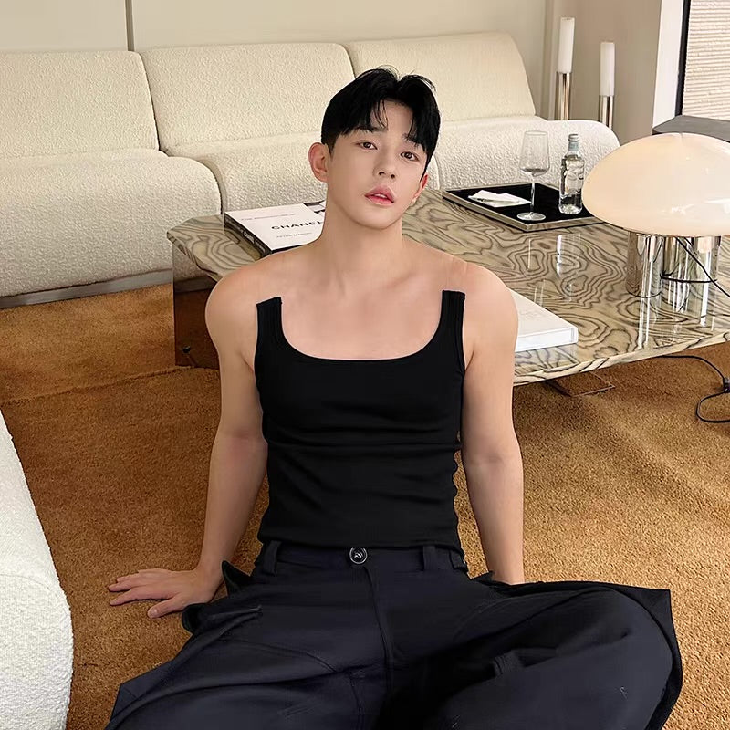 INVISIBLE SHOULDER STRAP KOREAN TANK TOPS
