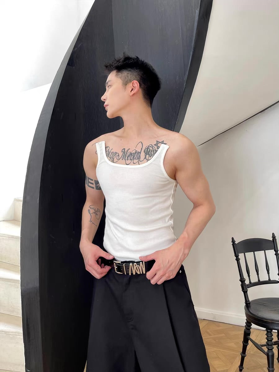INVISIBLE SHOULDER STRAP KOREAN TANK TOPS