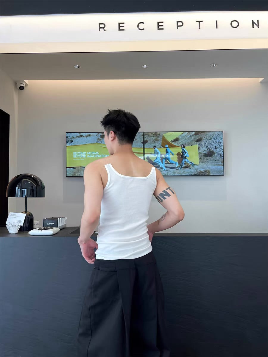 INVISIBLE SHOULDER STRAP KOREAN TANK TOPS