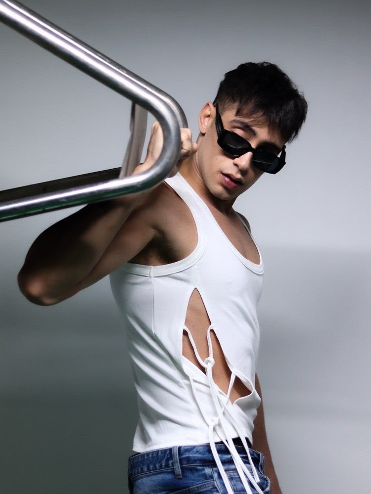LACE UP KOREAN TANK TOP