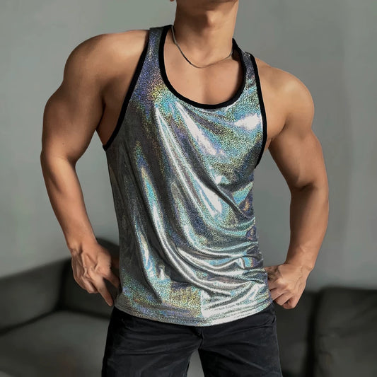 MEN’S ELECTRO OPTICAL TANK TOP