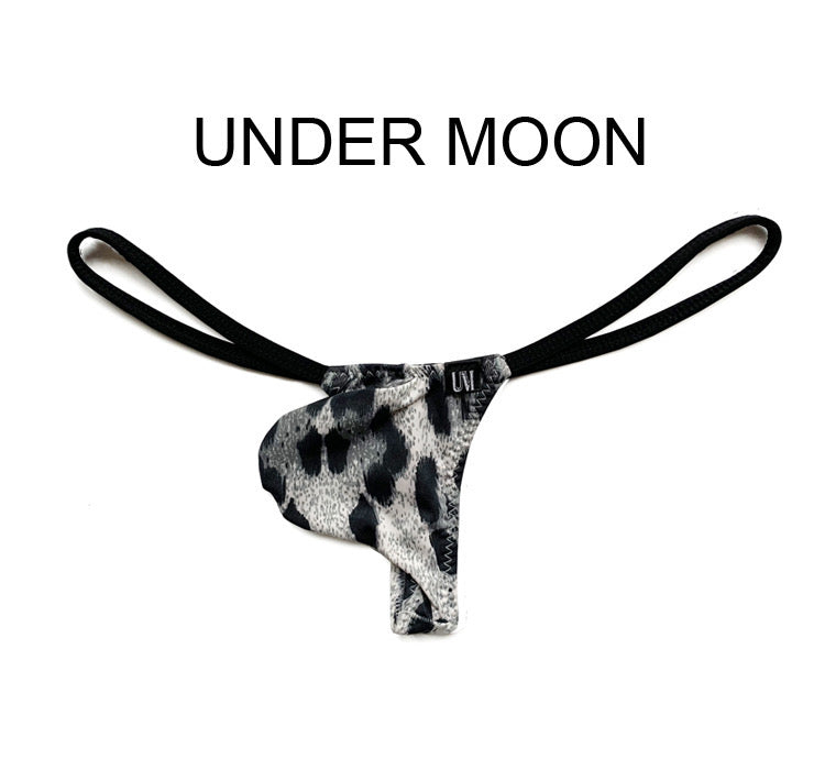 MEN’S LEOPARD PATTERN CAMOUFLAGE T-BACK THONG