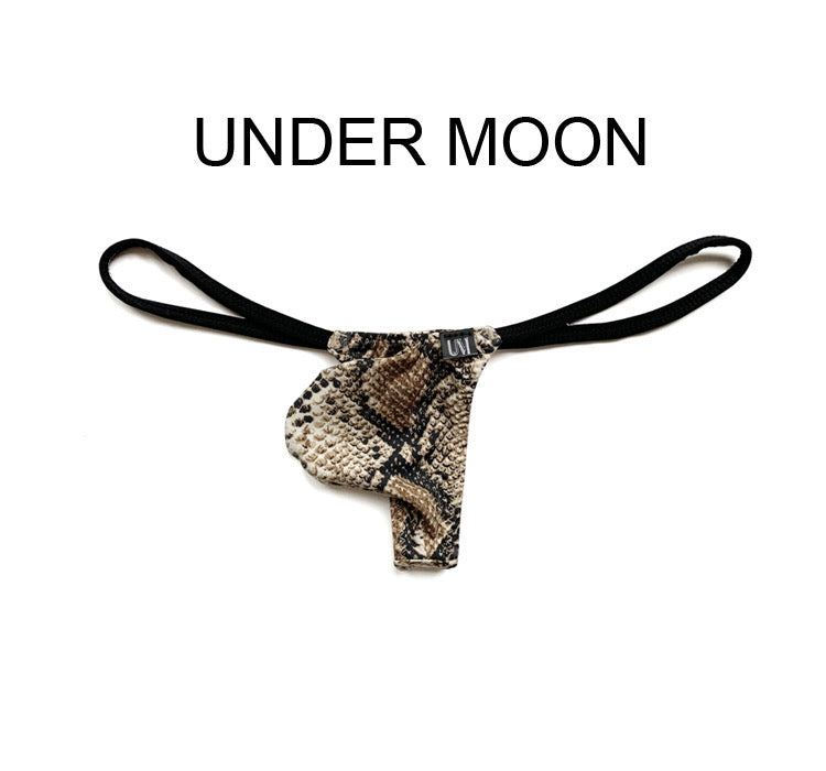 MEN’S LEOPARD PATTERN CAMOUFLAGE T-BACK THONG