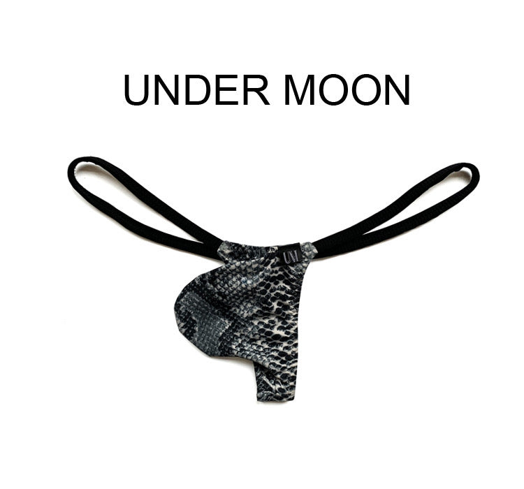 MEN’S LEOPARD PATTERN CAMOUFLAGE T-BACK THONG