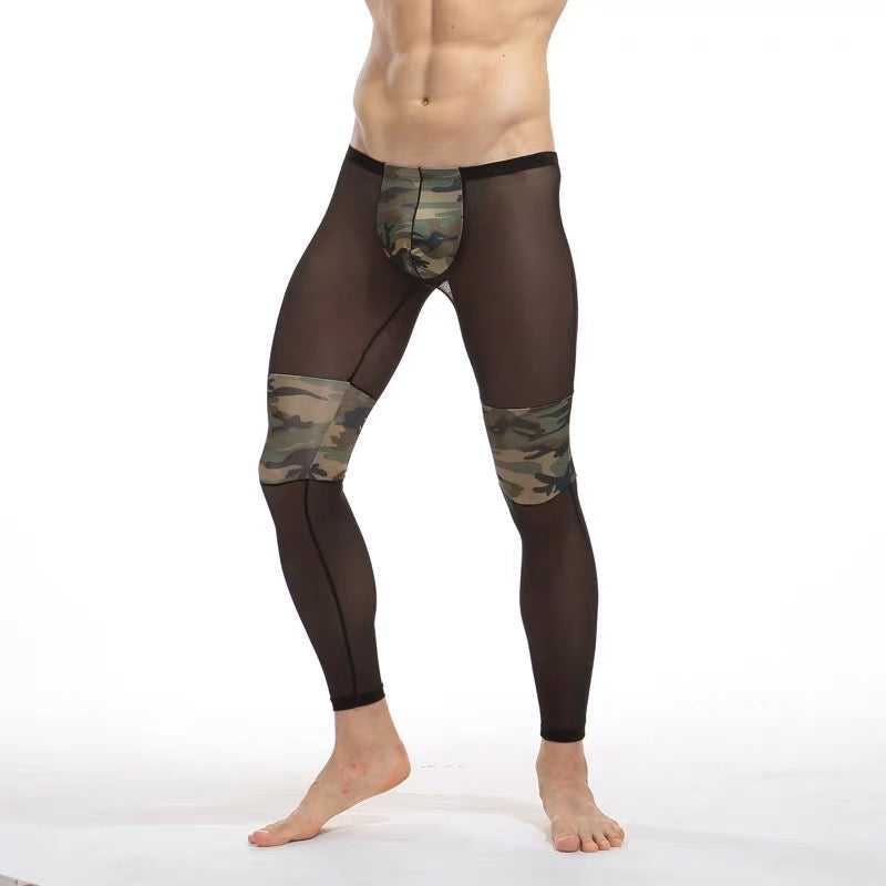 MEN’S CAMOUFLAGE MESH MEGGINGS