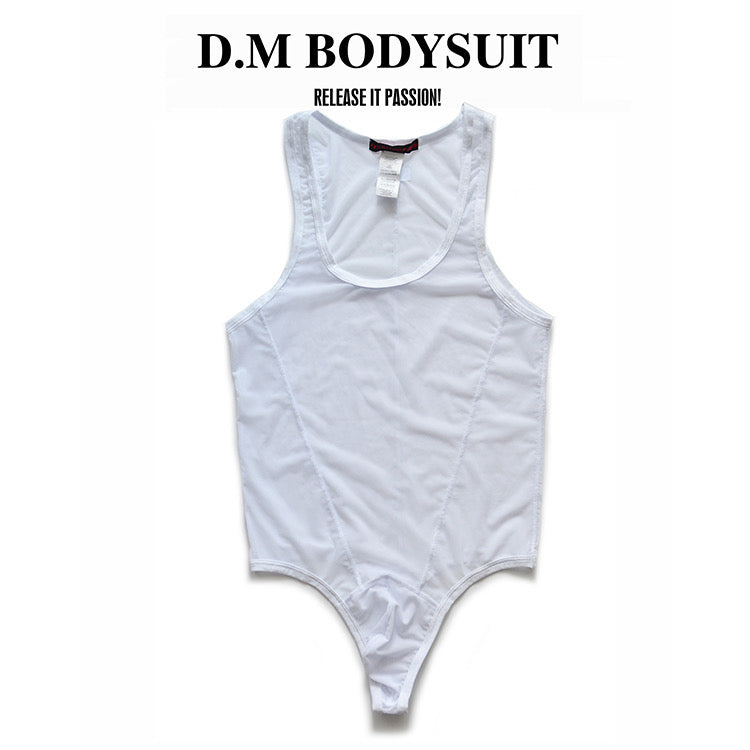 DM MEN’S SEE THROUGH MESH BODYSUIT