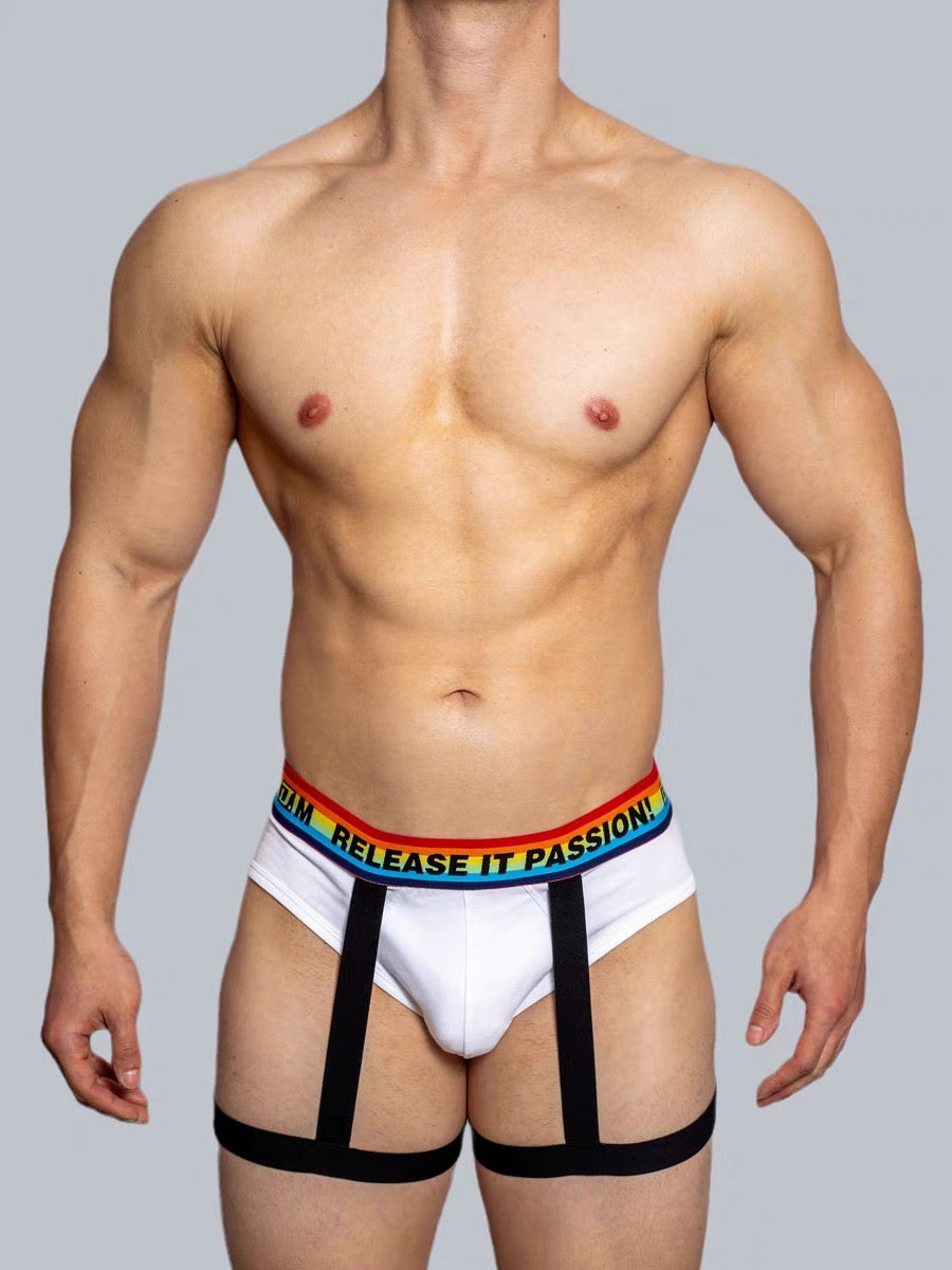 DM MEN’S LEG SUSPENDER BRIEFS