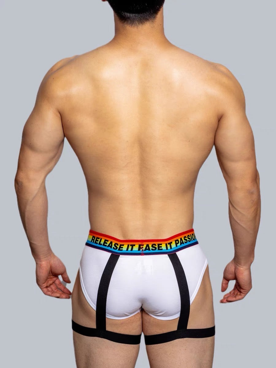 DM MEN’S LEG SUSPENDER BRIEFS