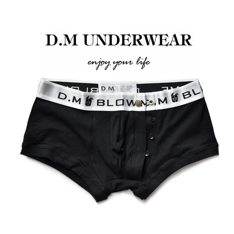 DM MEN’S BLOW ME BUTTONED BOXER BRIEFS