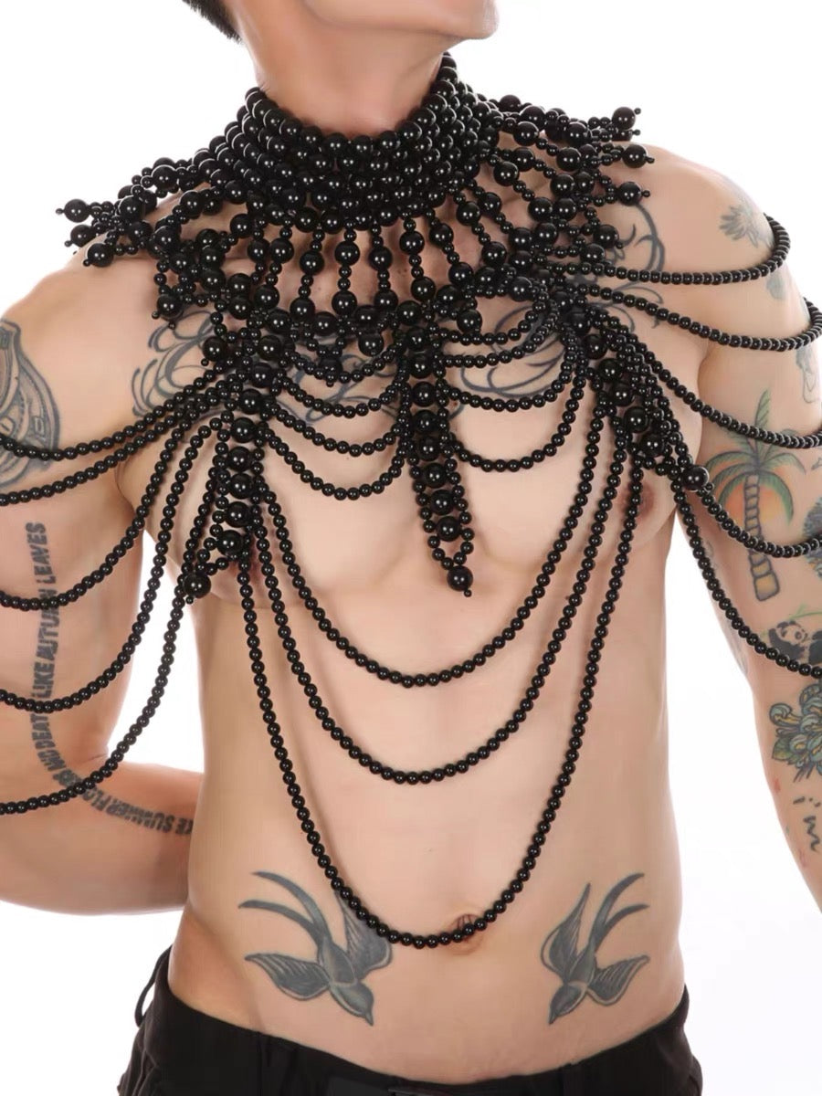 THE ETERNAL HANDMADE MEN’S PEARL BODY HARNESS