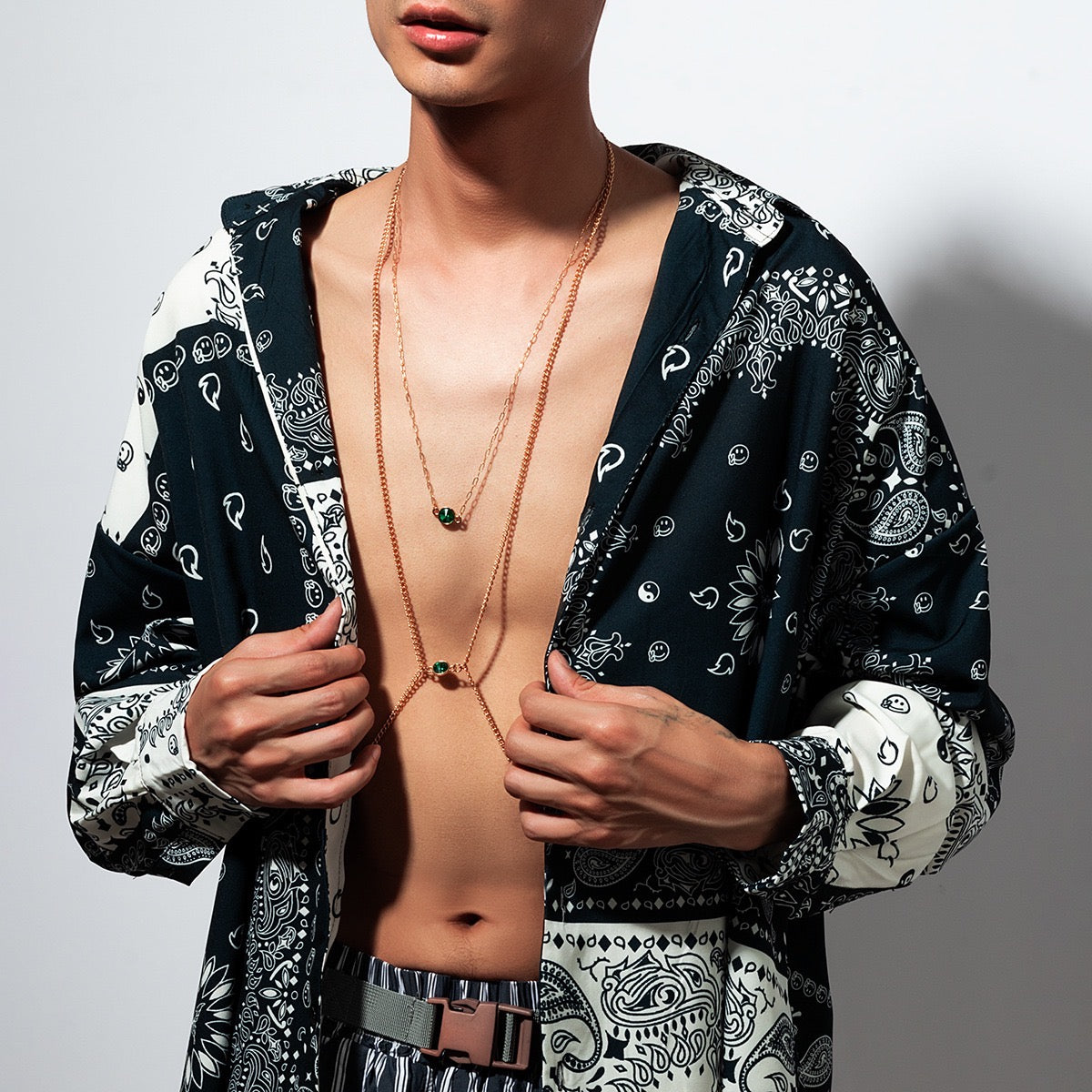 MEN’S DESIGNER BODY CHAIN HARNESS