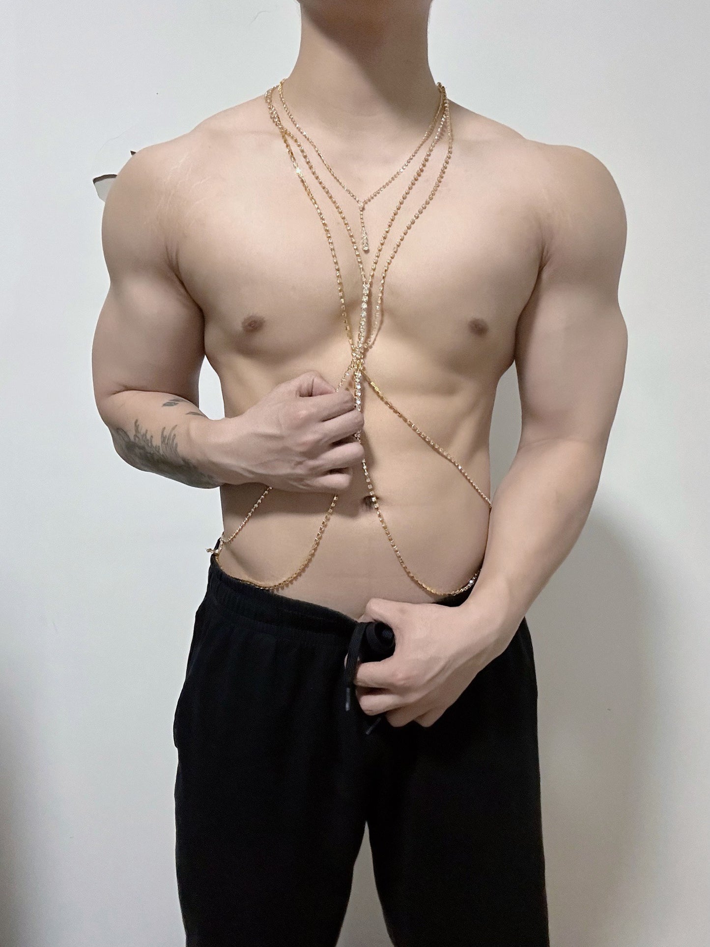 RHINESTONE BODY CHAIN JEWELLERY