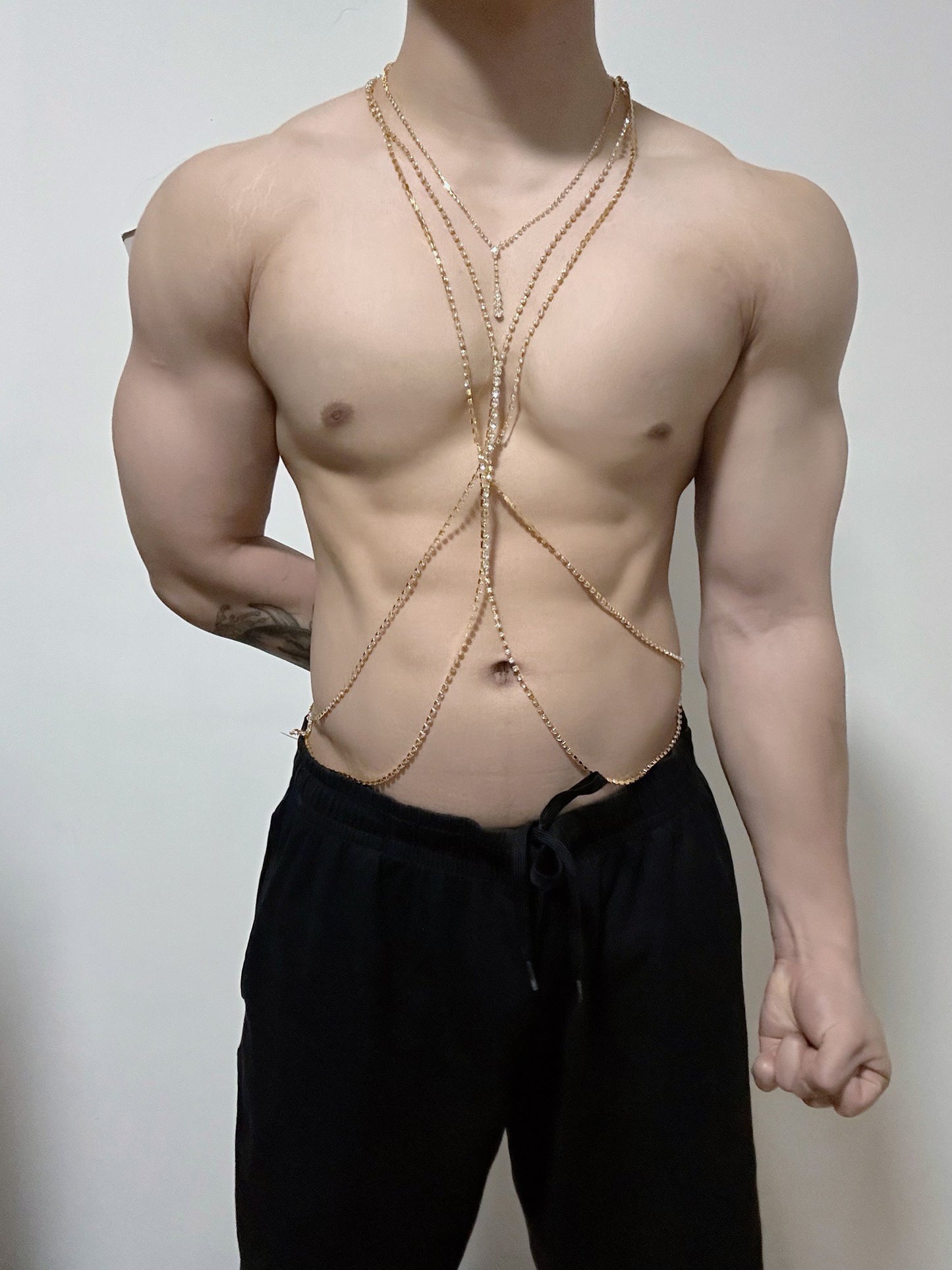 RHINESTONE BODY CHAIN JEWELLERY