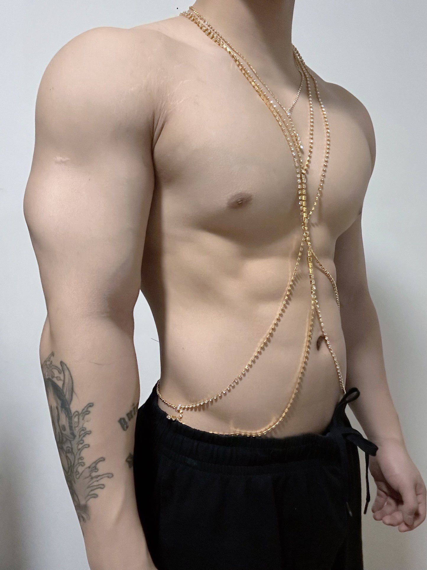 RHINESTONE BODY CHAIN JEWELLERY