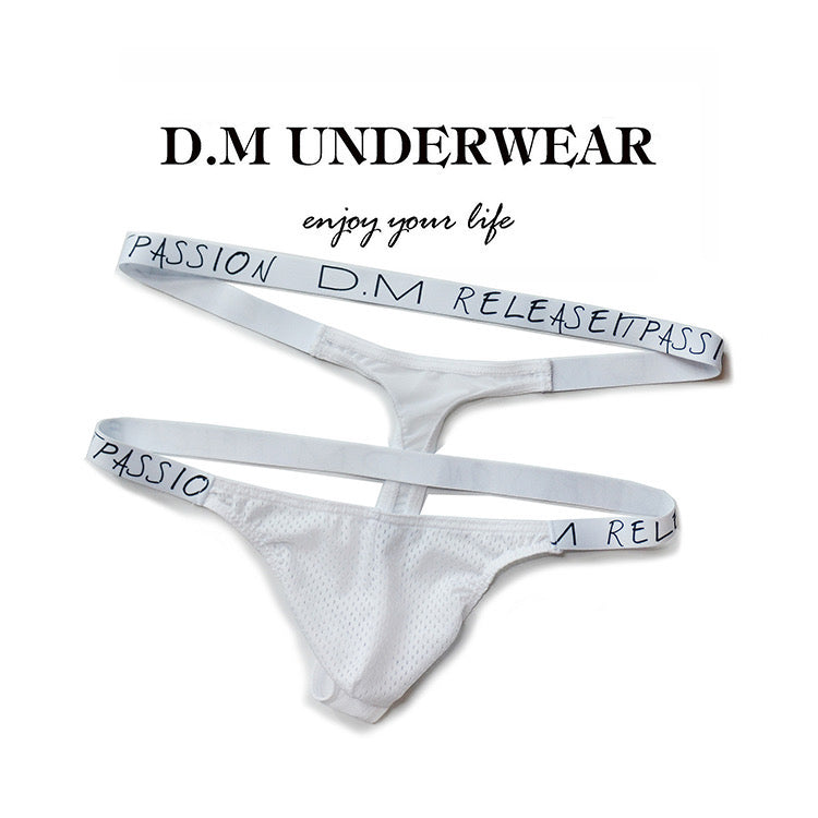 DM MEN’S DOUBLE WAISTBAND T-BACK THONG