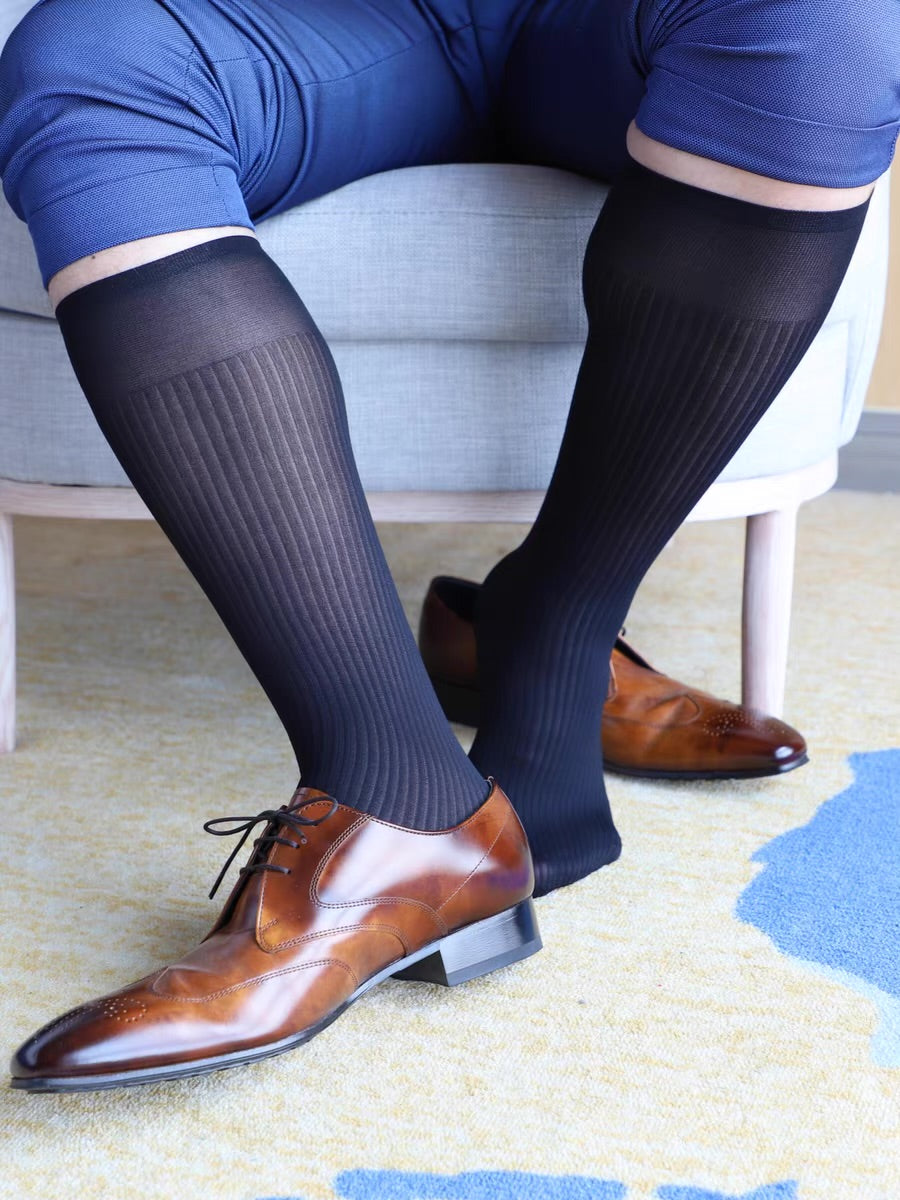 MEN’S CLASSIC STRIPED BUSINESS SOCKS