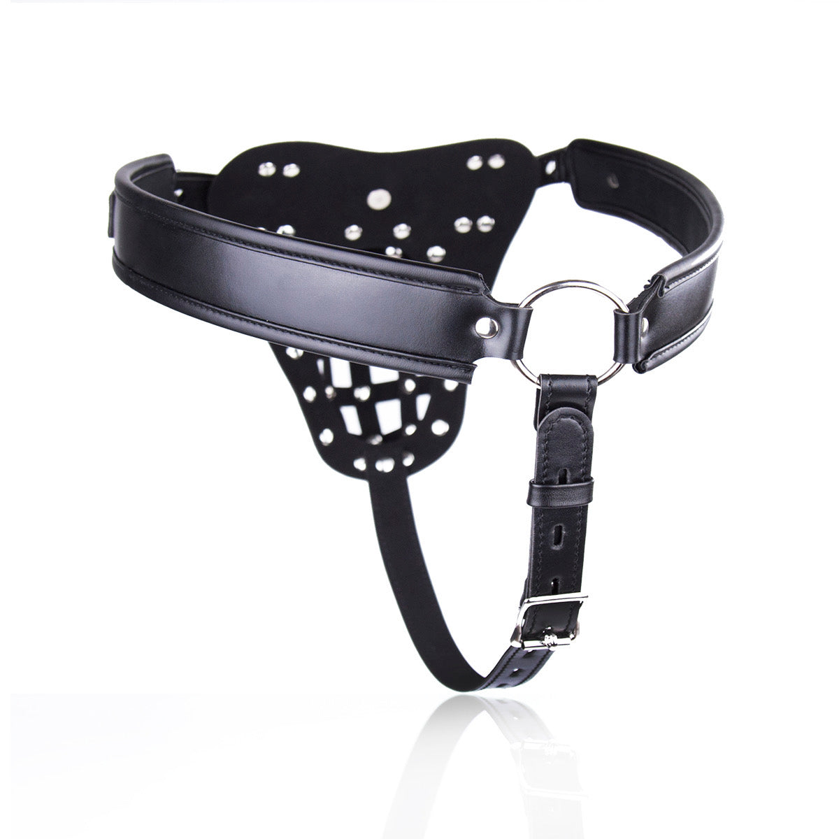 MEN’S CHASTITY LEATHER G-STRING THONGS
