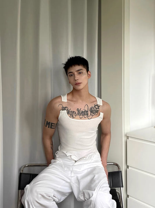 INVISIBLE SHOULDER STRAP KOREAN TANK TOPS