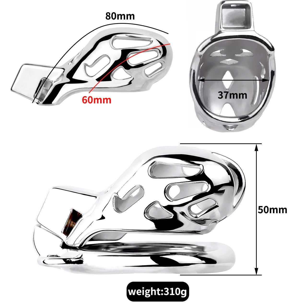 POURKINKS LE ORION LOCKHIM STRAP CAGE