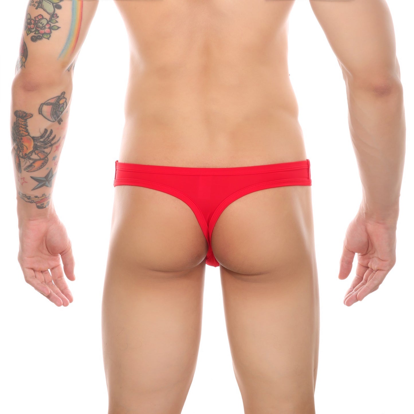 MEN’S TRANSPARENT WAISTBAND ICE SILK THONG