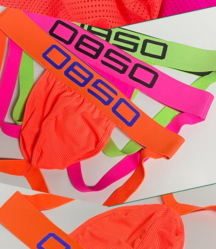 OBSO MEN’S SOLID MESH JOCKSTRAP