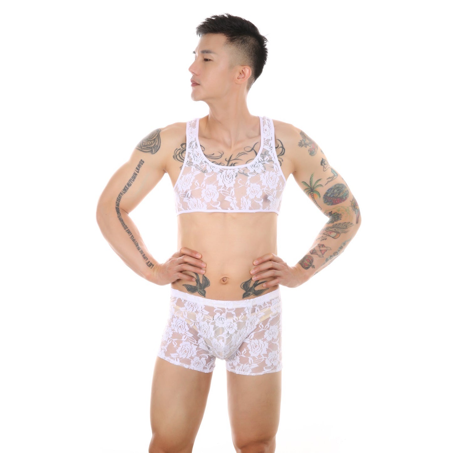 MEN’S FEMBOY CROSSDRESSER  LACE LINGERIE PACK