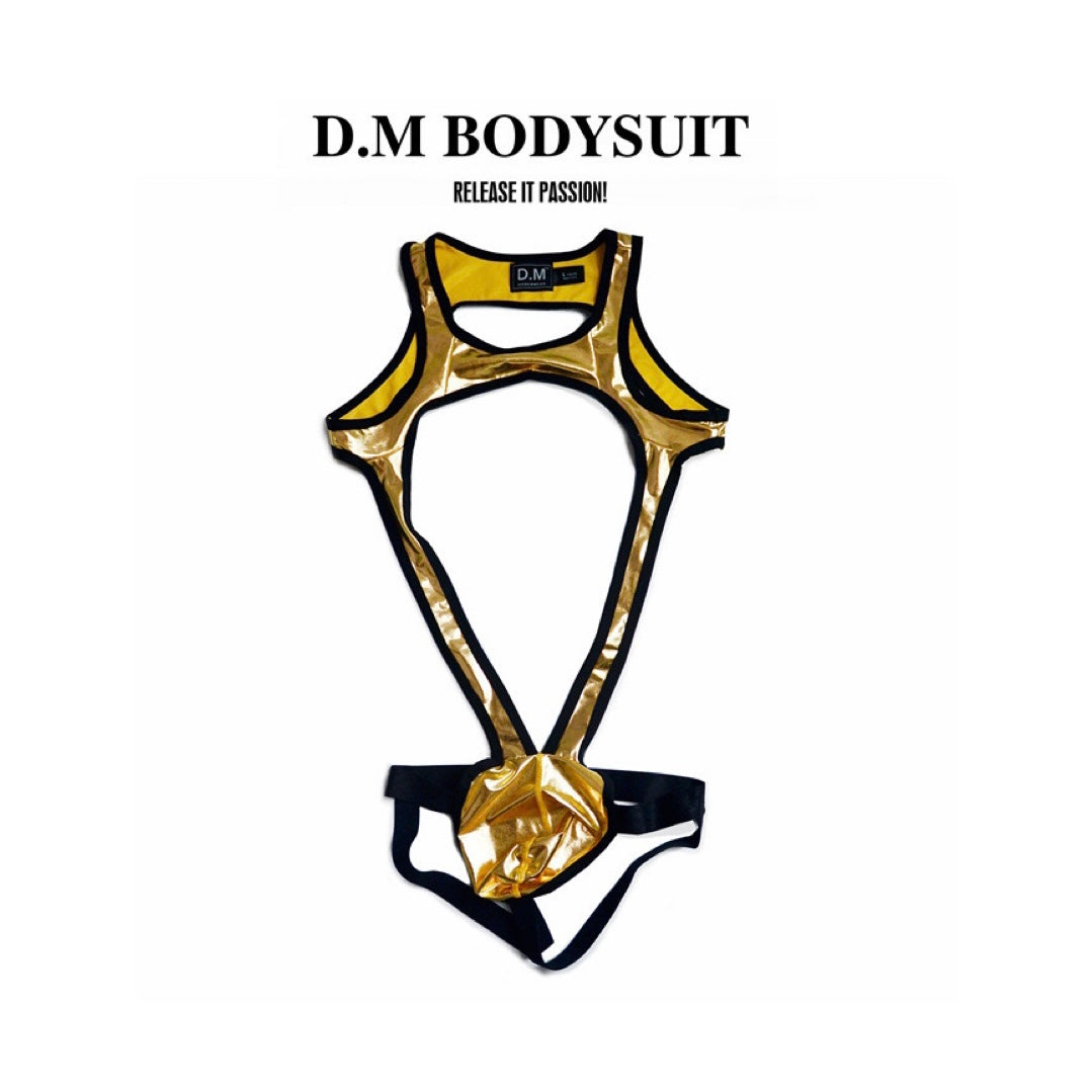 DM MEN’S OPEN-BUTT SHINY BODYSUIT