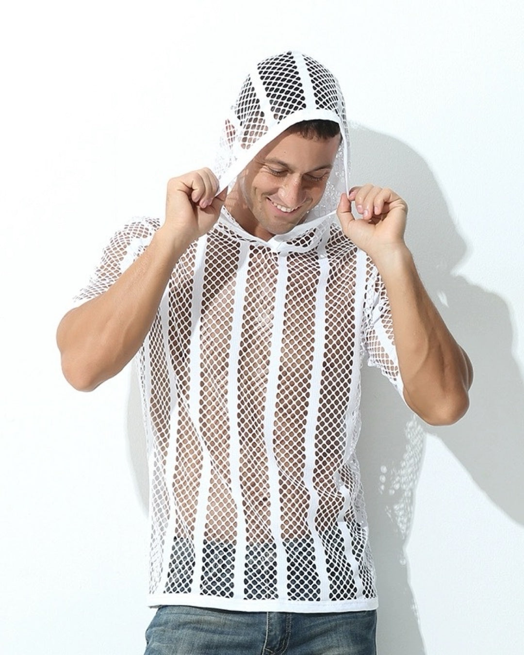 FKZ MEN’S FISHNET MESH HOODIES