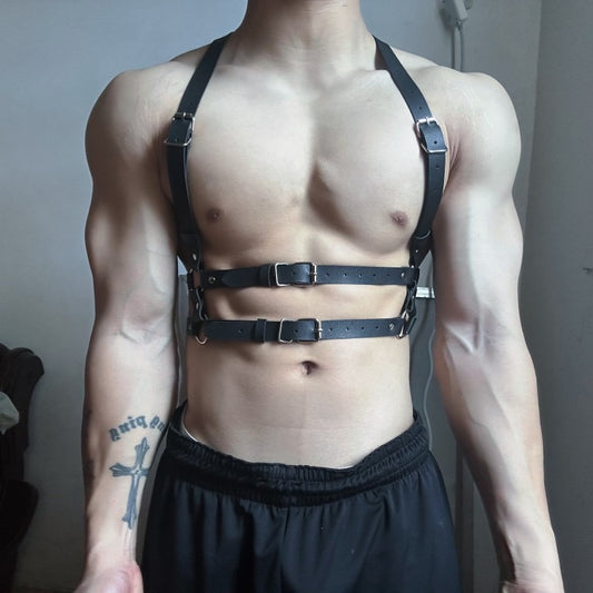 TITAN MEN’S LEATHER GARTER  HARNESS