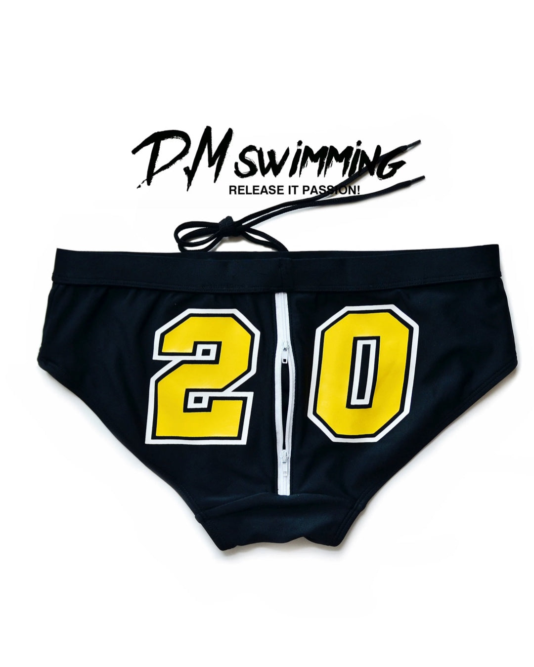 DM MEN’S BUM ZIPPER BEACH BRIEFS SWIMWEAR