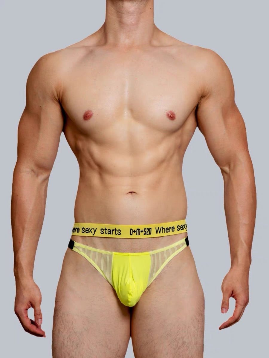 DM MEN’S DOUBLE STRAPPED MESH BRIEFS