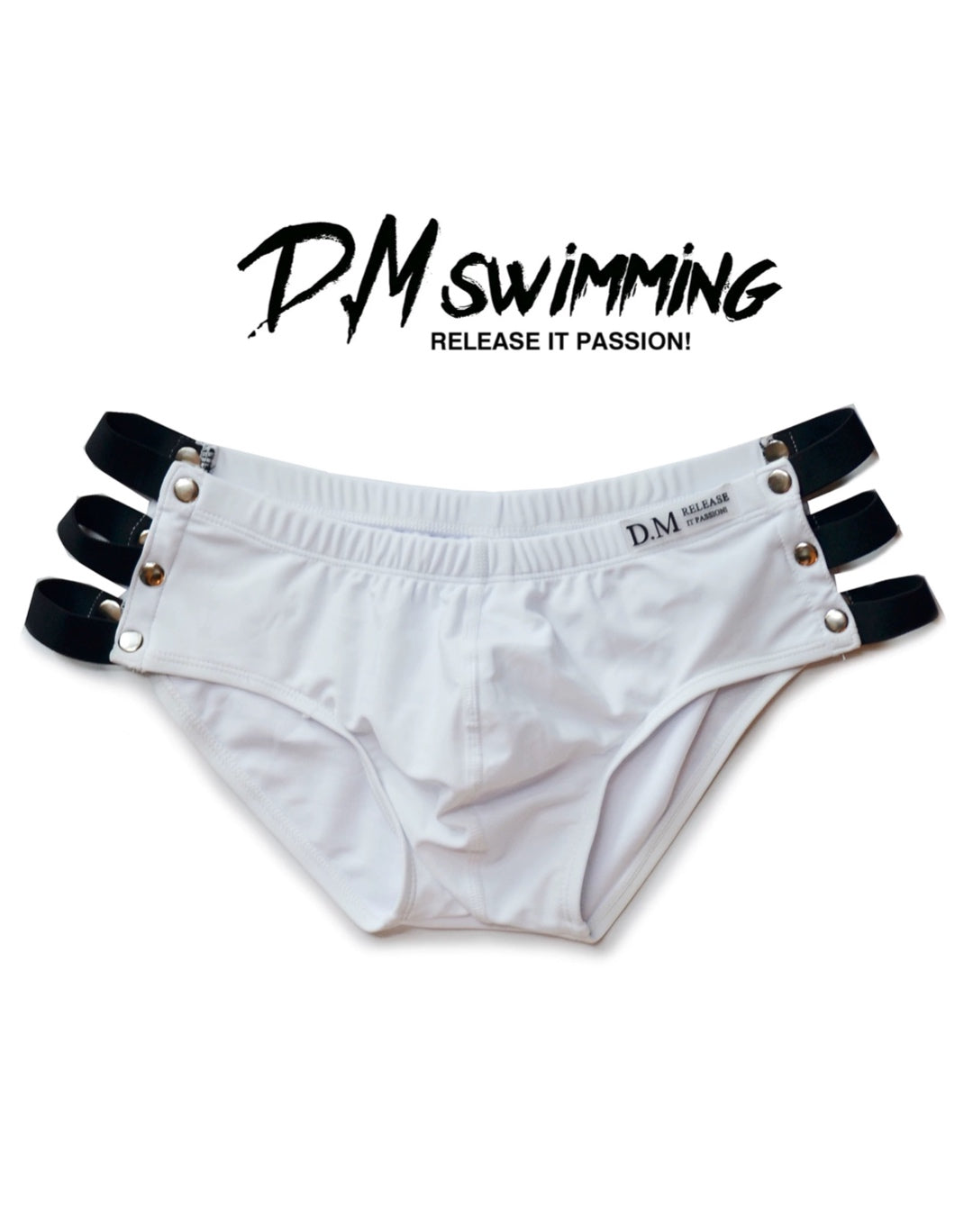 DM MEN’S LOW WAIST SIDE SHOW BEACH BRIEFS SWIMWEAR