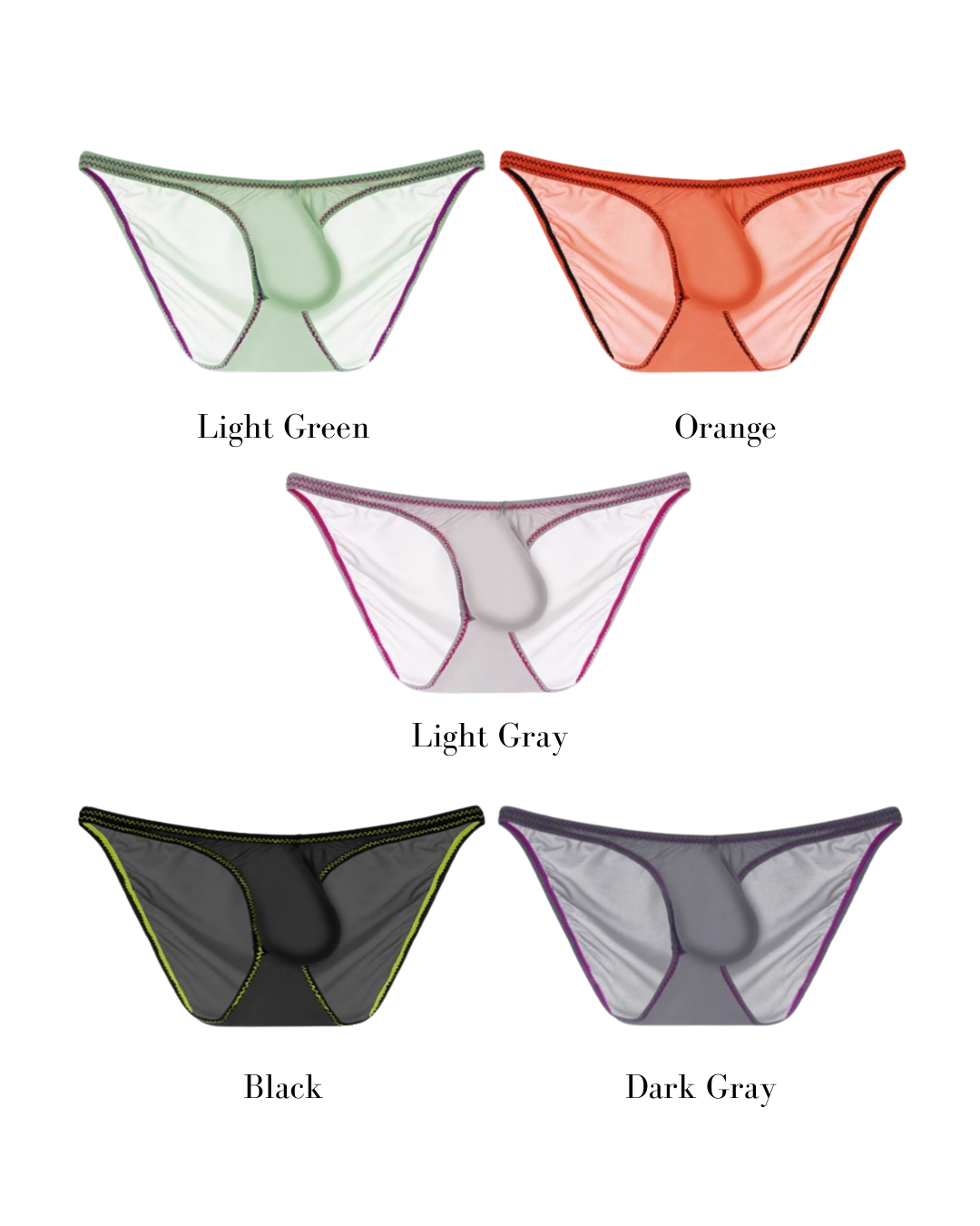 MEN’S ULTRA-THIN ICE SILk BIKINI BRIEFS