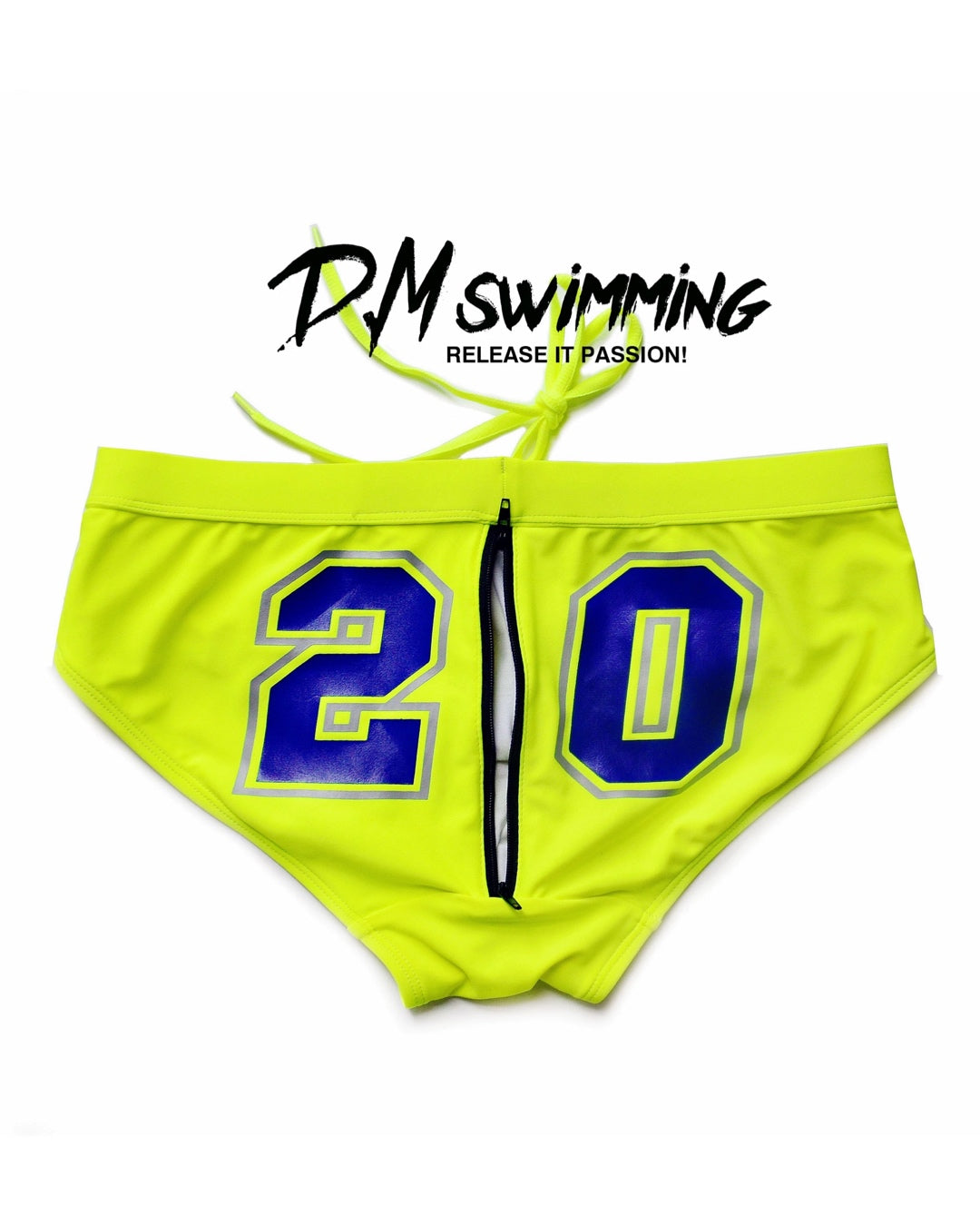 DM MEN’S BUM ZIPPER BEACH BRIEFS SWIMWEAR