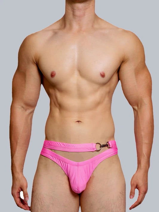 DM MEN’S DESIGNER WAIST BUCKLE  SWIMWEAR