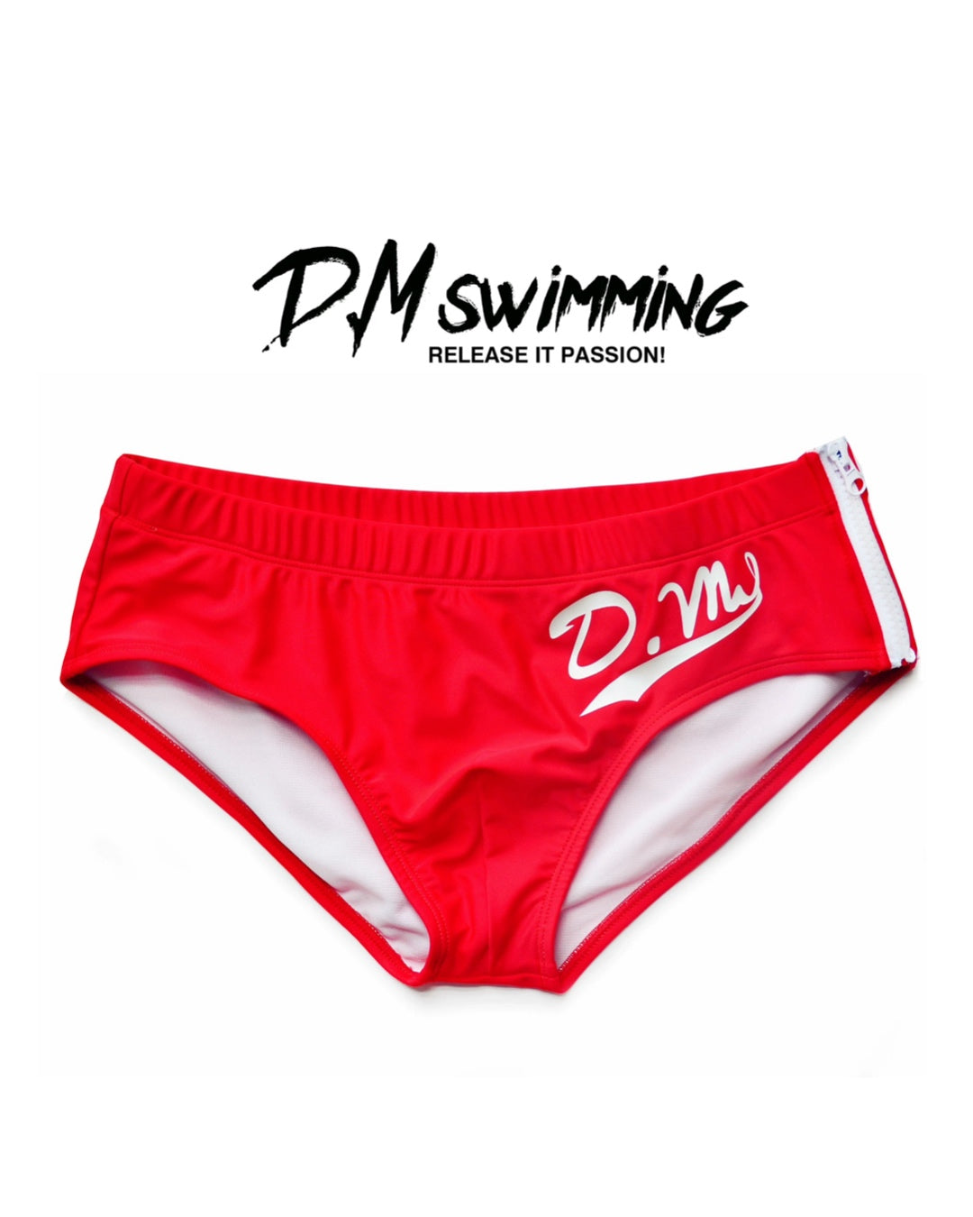 DM MEN’S SIDE ZIPPER BEACH BRIEFS SWIMWEAR