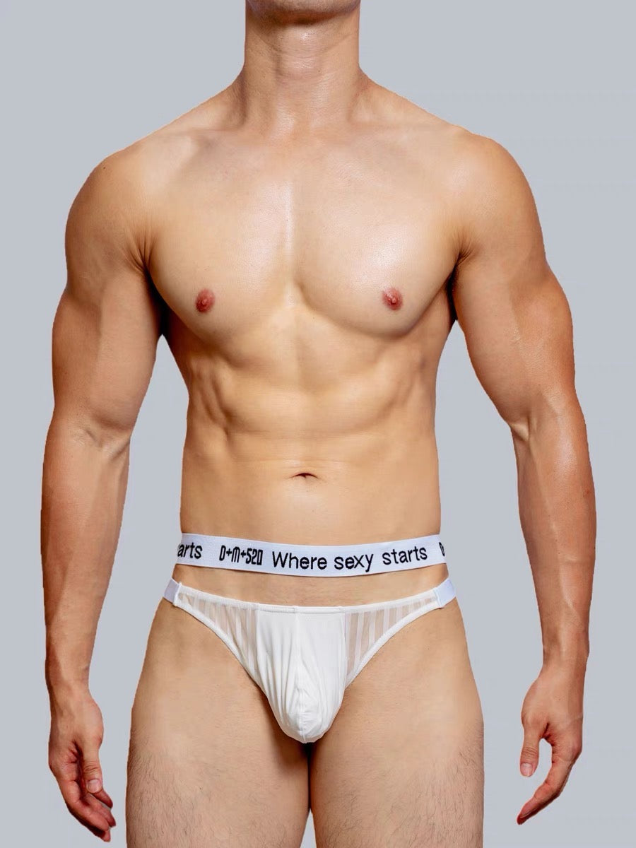 DM MEN’S DOUBLE STRAPPED MESH BRIEFS